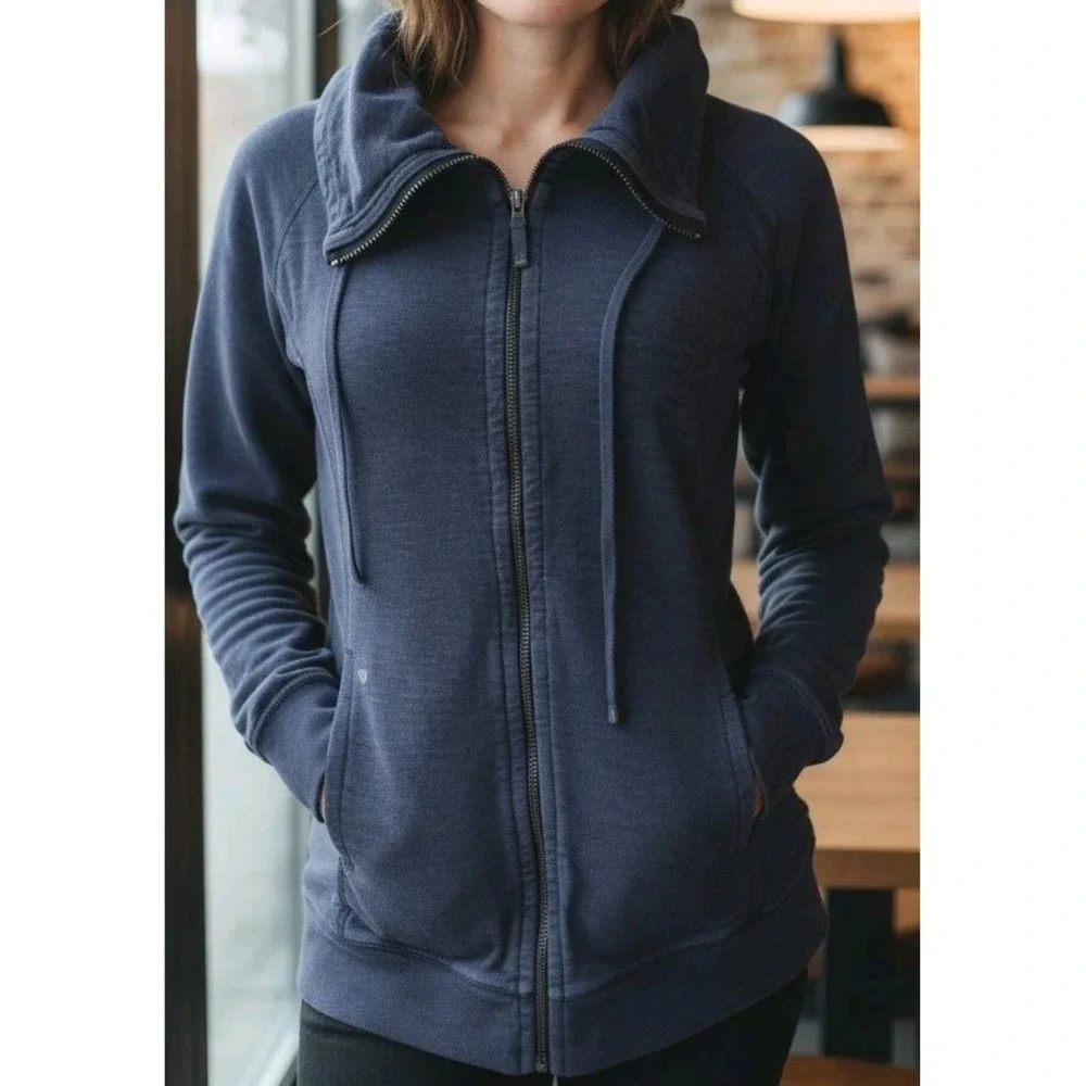 Tommy Bahama Women Quarter Zip Athleisure Pullover Blue‎ SZ S Sporty Lounge wear